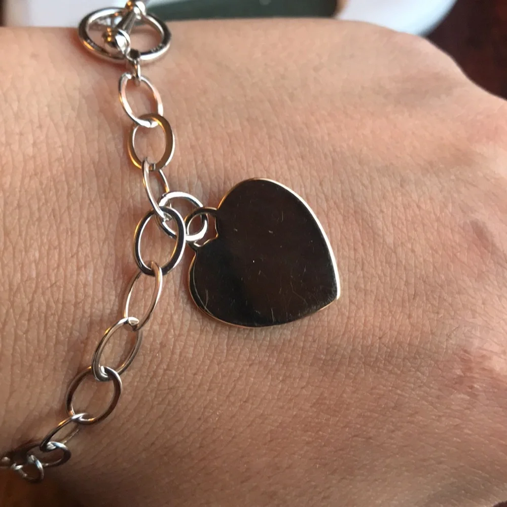 Sterling Ross Simons toggle heart bracelet - 7.75” long - Picture 10 of 12